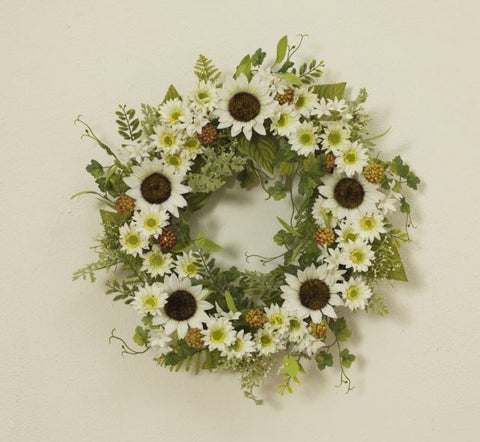 24"D Sunflower Wreath w/ Berry Accent The Gerson Companies