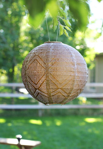Stella Market 12" Globe Solar Lantern - Bronze Allsop Home & Garden