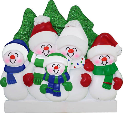 Snowmen Family: 2 Ornament Central