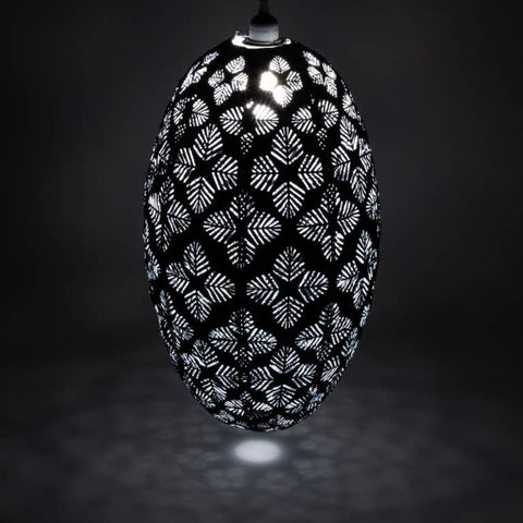 Stella Nova Outdoor Pendent Light- Geo Palm 22" Midnight Allsop Home & Garden