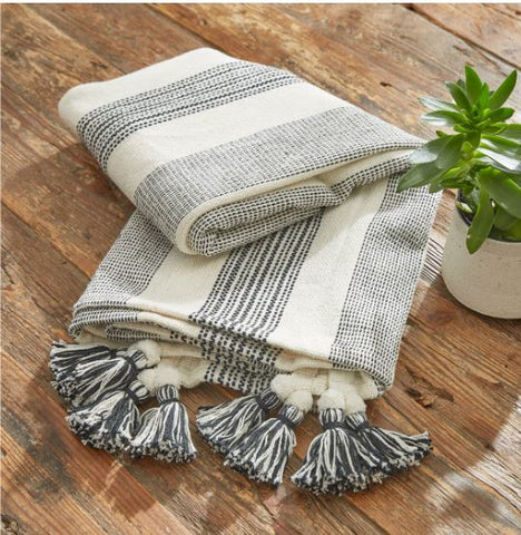 Raven Stripe Throw Park Designs