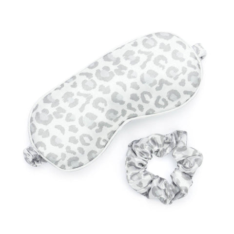 Lemon Lavender Silky Eye Mask & Scrunchie Set Open Stock: Cat Nap DM Merchandising