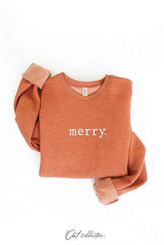 MERRY. Graphic Sweatshirt  : DARK H.SAGE / L OAT COLLECTIVE