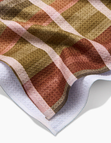 Fall Harvest Stripes Tea Towel Geometry