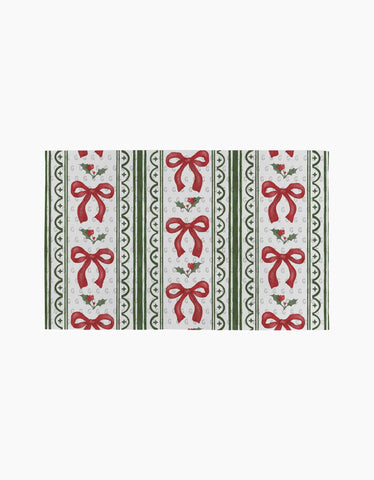 Christmas Bow Stripe Not Paper Towel Geometry