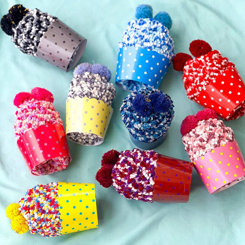 Cozy Cupcake Socks | 9 Colors: Confetti (Plain) Daisy Dunes