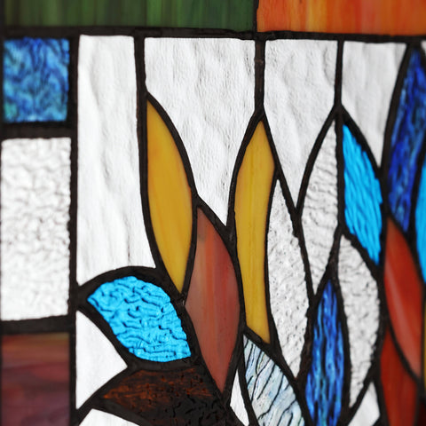 18"H Marely Multicolor Mystical Tree Window Panel River of Goods