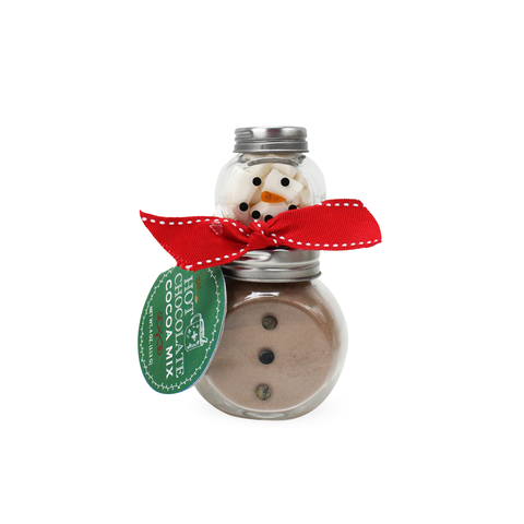 2 Stack Glass Jar - Snowman Cocoa Set: Assorted - 6 of Each Too Good Gourmet