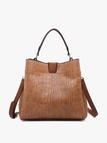 M1951 Tati Monogrammable Satchel w/ Shoulder Strap: Brown Jen & Co.