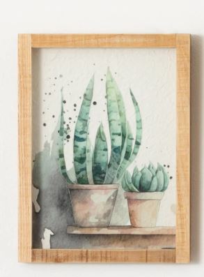 PLANT WALL ART 16"H