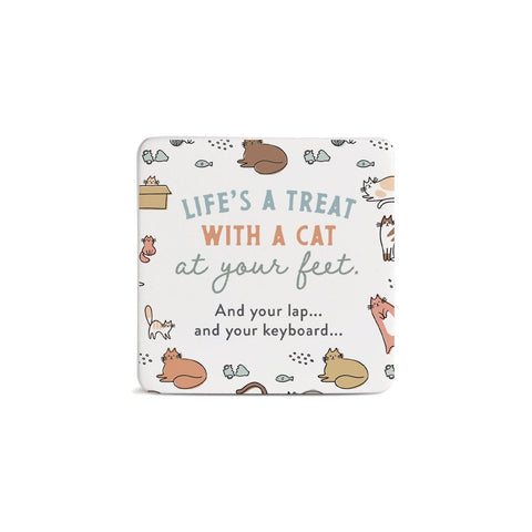 Life's A Treat Cat Magnet Demdaco