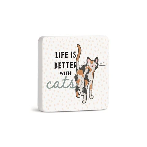 Calico Cat Magnet Demdaco