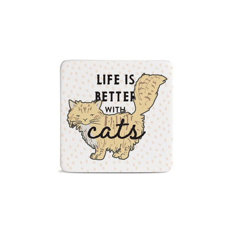 Yellow Cat Magnet Demdaco