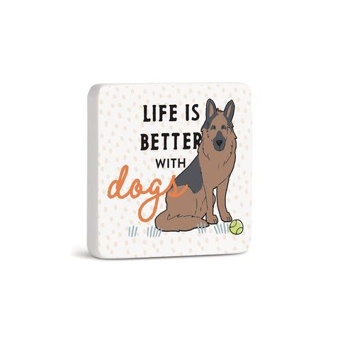 German Shepard Dog Magnet Demdaco