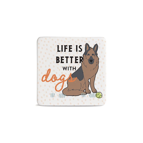 German Shepard Dog Magnet Demdaco