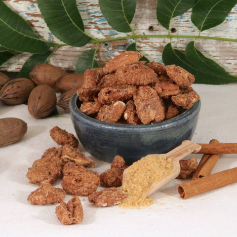Cinnamon Sugar Pecans: 3.75oz Goodson Pecans