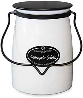 Butter Jar 22 oz: Pineapple Gelato Milkhouse Candle Co