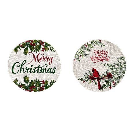 2-Pack Christmas Trivets Heat-Resistant Mat Mabelle Home