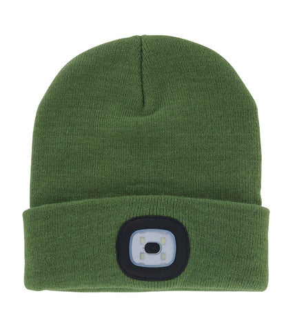 Night Scope Rechargeable LED Beanie Open Stock: Red DM Merchandising