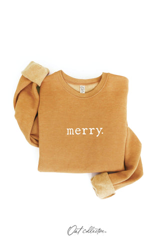 MERRY. Graphic Sweatshirt  : DARK H.SAGE / S OAT COLLECTIVE