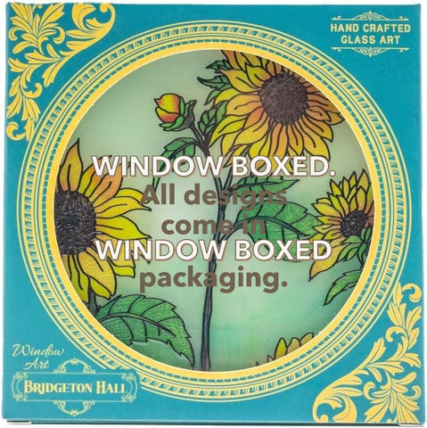 Hummingbird | Petunia - 4.5" Medium Circle Glass Suncatcher Bridgeton Hall