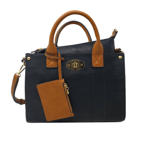 Cameran 3-in-1 Boxy Women's Crossbody Bag & Satchel: Coffee MiMi Wholesale