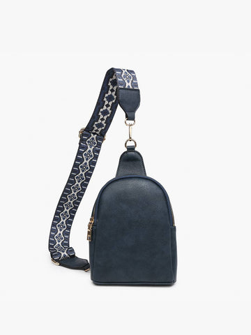 M2436 Ellen Sling Bag w/ Removable Guitar Strap: Brown Jen & Co.