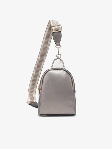 M2436 Ellen Sling Bag w/ Removable Guitar Strap: Brown Jen & Co.