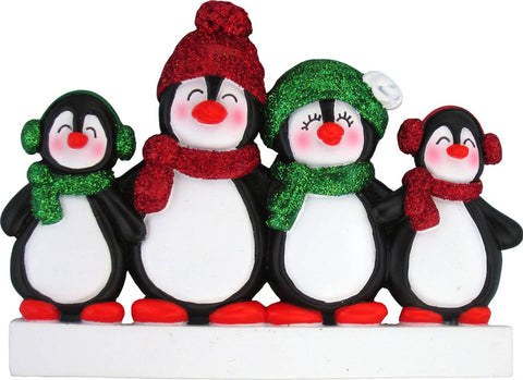 Penguin Family: 6 Ornament Central