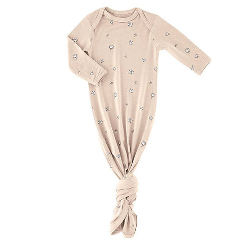 Pink Cotton Blossom Knotted Gown 0-3 mo Stephan Baby by Creative Brands