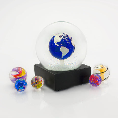 Big Blue Marble Snow Globe CoolSnowGlobes