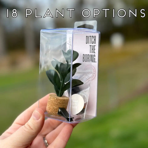 Plant Car Vent Clip Air Freshener Diffuser (Reusable): Cashmere Vanilla / N Vroom Blooms
