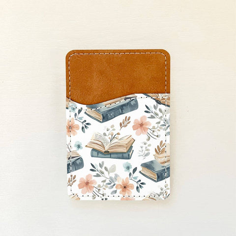 Bookish Florals Leather Card Holder (15 Options): 4 Olivia + Rose