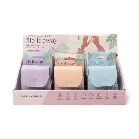 Lemon Lavender File It Away Nail Care Kit DM Merchandising