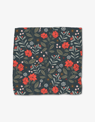 Holiday Floral Dishcloth Set Geometry