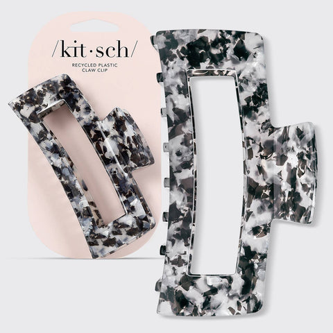 Eco-Friendly Jumbo Open Shape Claw Clip - Black KITSCH