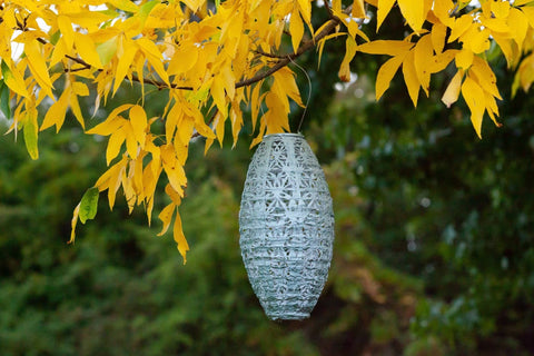 Stella Wildflower Pod 15" Solar Lantern - Sage Allsop Home & Garden