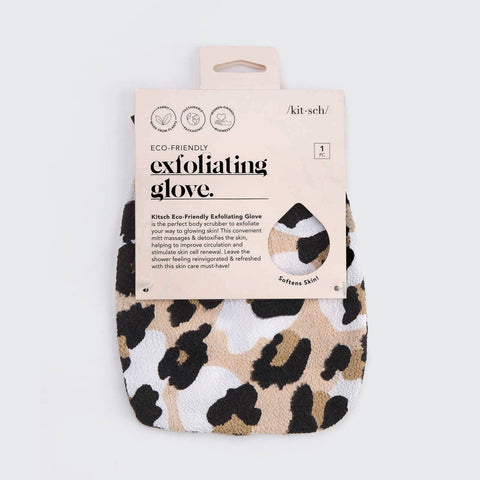 Eco-Friendly Exfoliating Glove - Leopard KITSCH