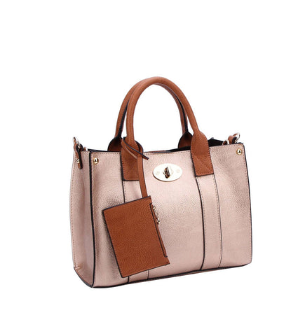 Cameran 3-in-1 Boxy Women's Crossbody Bag & Satchel: Coffee MiMi Wholesale