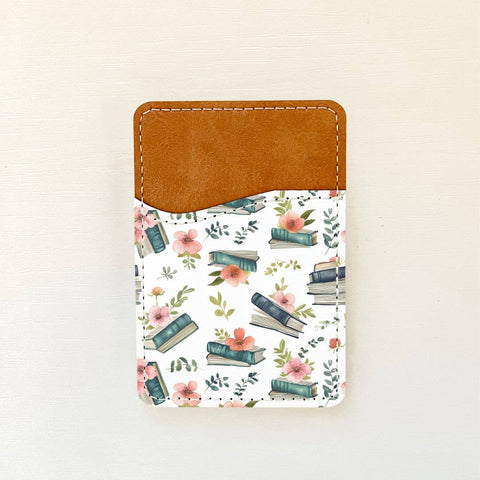 Bookish Florals Leather Card Holder (15 Options): 2 Olivia + Rose