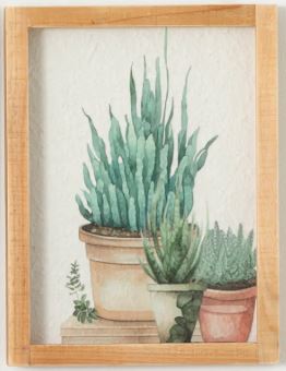 PLANT WALL ART 16"H