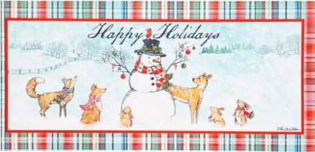 Snowman Holiday Sassafras Switch Mat Evergreen Enterprises