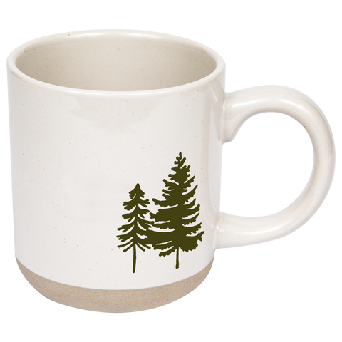 *NEW* Green Trees Stoneware Coffee Mug - Christmas Decor Sweet Water Decor