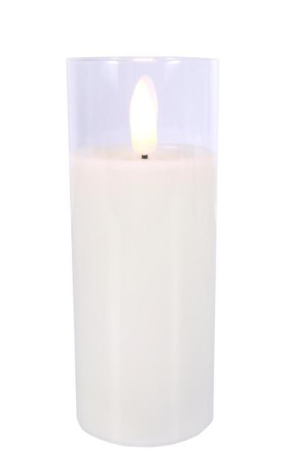 2" x 5" - Ivory - Clear Glass - Flameless RAZ Imports