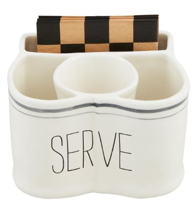 UTENSIL AND NAPKIN HOLDER Mud Pie