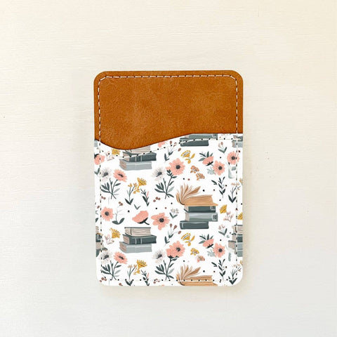 Bookish Florals Leather Card Holder (15 Options): 1 Olivia + Rose
