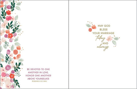With Scripture Wedding Greeting Card - Tiered Love Cake GINA B DESIGNS