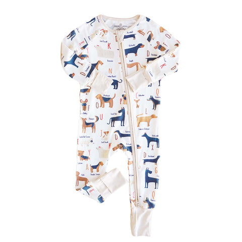 Convertible Zip Rompers for Girls: Midnight Meadow / 6-12 months Caden Lane