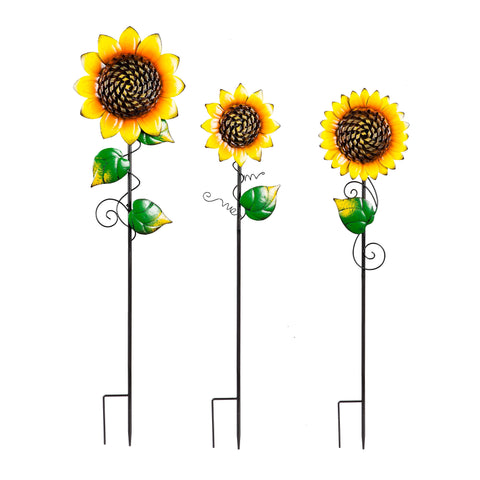 Radiant Sunflower Garden Stake Evergreen Enterprises
