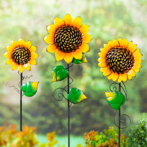 Radiant Sunflower Garden Stake Evergreen Enterprises
